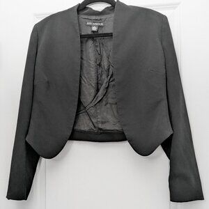 Cropped Blazer Jacket - Corporate Goth, Minimalist, Office Basics, Tailored